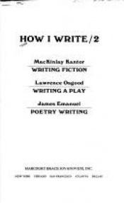 book cover of How I Write by MacKinlay Kantor