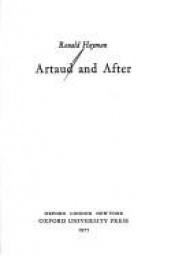 book cover of Artaud and after by Ronald Hayman