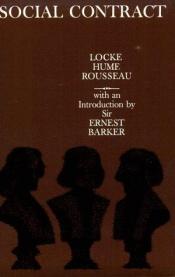 book cover of Social contract : essays by Locke, Hume and Rousseau by Джон Локк