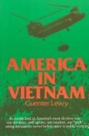book cover of America in Vietnam by Guenter Lewy