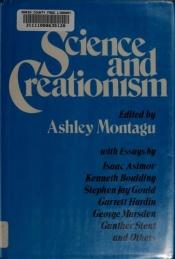 book cover of Science and creationism by Ashley Montagu