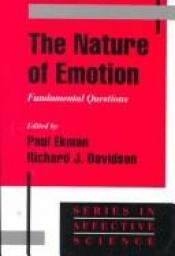 book cover of The Nature of Emotion: Fundamental Questions by Пол Екман