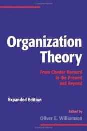 book cover of Organization Theory: From Chester Barnard to the Present and Beyond by Oliver E. Williamson