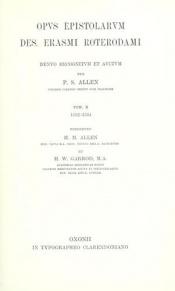 book cover of Opus Epistolarum Des. Erasmi Roterodami: Volume I: 1484-1514 by Эразм Роттердамский