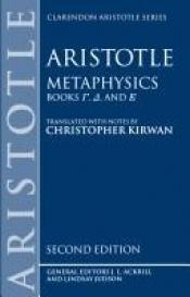 book cover of Metaphysics: Books 4, 5 and 6 (Clarendon Aristotle Series) by Aristote
