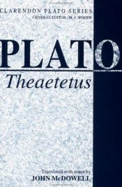 book cover of Theaetetus by Platon