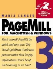 book cover of Pagemill 3 for Macintosh and Windows by Maria Langer