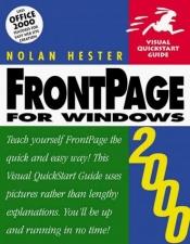 book cover of FrontPage 2000 for Windows by Nolan Hester