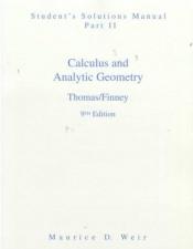 book cover of Calculus and Analytic Geometry: Student Solution Manual (Calculus & Analytic Geometry) by George B. Thomas