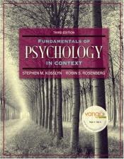 book cover of Psychology in Context, 3rd ed by Stephen Kosslyn