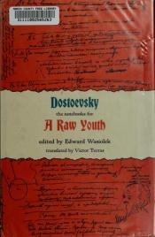 book cover of Notebooks for a Raw Youth by Fjodor Dostojevski