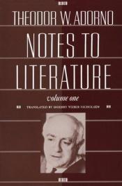 book cover of Notes to Literature: Vol 1 (European Perspectives S.) by 狄奥多·阿多诺