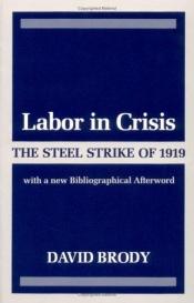 book cover of Labor in Crisis; The Steel Strike of 1919 by David Brody