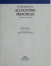 book cover of Fundamental Accounting Principles Phoenix College 18th Edition by Kermit D Larson