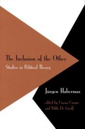 book cover of The inclusion of the other by 尤爾根·哈伯馬斯