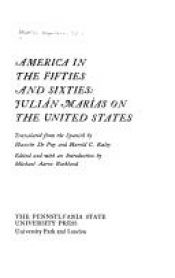 book cover of America in the fifties and sixties: Julián Marías on the United States by Julián Marías Aguilera