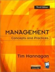 book cover of Management: Concepts & Practices by Tim Hannagan