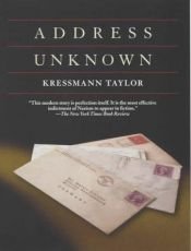 book cover of Address unknown by Kathrine Kressmann Taylor