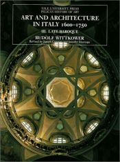 book cover of Art and Architecture in Italy 1600-1750, Vol. 1: Early Baroque by Rudolf Wittkower