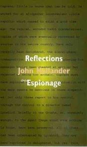 book cover of Reflections on espionage by John Hollander