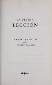 book cover of เดอะลาสต์เลกเชอร์ by Jeffrey Zaslow|Randy Pausch