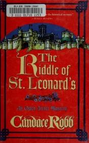 book cover of unread-The Riddle of St. Leonard's (Owen Archer Mysteries) by Candace M. Robb