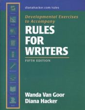 book cover of Developmental Exercises to Accompany Rules for Writers by Diana Hacker