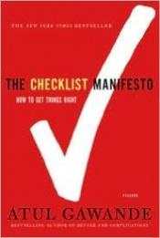 book cover of The Checklist Manifesto by Atul Gawande