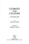 Climate and Culture: A Philosophical Study (Documentary Reference Collections)