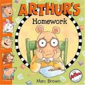 book cover of Arthur's homework by Marc Brown