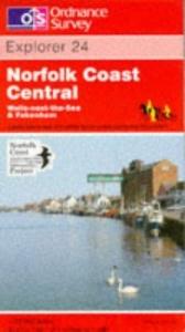 book cover of Norfolk Coast Central (Explorer Maps) by Ordnance Survey