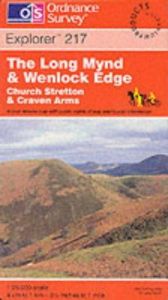 book cover of Explorer Map 217: The Long Mynd and Wenlock Edge, Church Stretton and Craven Arms by Ordnance Survey