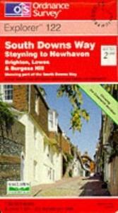 book cover of South Downs Way: Steyning to Newhaven Explorer 122 (old 17) by Ordnance Survey