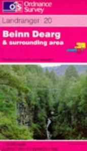 book cover of Beinn Dearg and Surrounding Area (Landranger Map 20) by Ordnance Survey