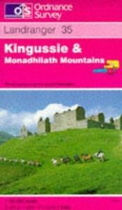 book cover of Kingussie and Monadhliath Mountains (Landranger Maps) by Ordnance Survey