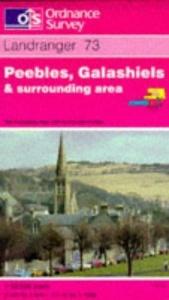 book cover of Peebles, Galashiels and Surrounding Area (Landranger Maps) by Ordnance Survey