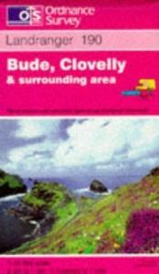 book cover of Landranger Maps: Bude, Clovelly and Surrounding Area Sheet 190 (OS Landranger Map) by Ordnance Survey