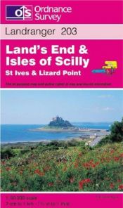 book cover of Land's End, the Lizard and Isles of Scilly (Landranger 203) by Ordnance Survey