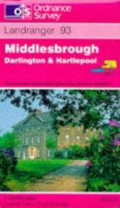 book cover of Landranger Maps: Middlesbrough and Darlington Area Sheet 93 (OS Landranger Map) by Ordnance Survey