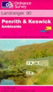 book cover of Landranger 090 Penrith & Keswick (Langranger Maps) by Ordnance Survey