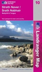 book cover of Strathnaver, Bettyhill & Tongue OS Landranger Map 10 by Ordnance Survey