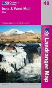 book cover of [Landranger 048] Iona & West Mull, Ulva by Ordnance Survey