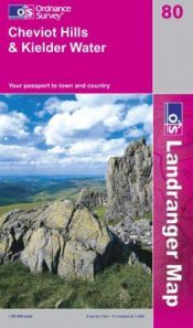 book cover of OS Landranger Maps 80: Cheviot Hills and Kielder Water by Ordnance Survey