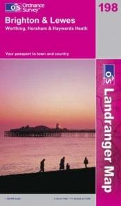 book cover of Brighton and Lewes, Haywards Heath (OS Landranger Map) by Ordnance Survey