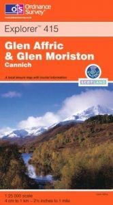 book cover of Glen Affric and Glen Moriston (Explorer Maps) by Ordnance Survey