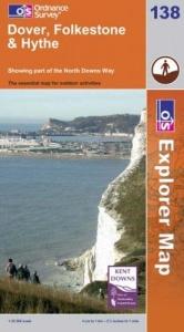 book cover of Dover, Folkstone and Hythe (Explorer Maps) (Explorer Maps) by Ordnance Survey