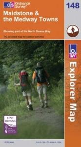 book cover of Maidstone and the Medway Towns (OS Explorer Map) by Ordnance Survey