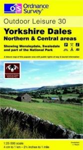 book cover of Yorkshire Dales : Northern & Central areas by Ordnance Survey