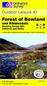 book cover of Forest of Bowland and Ribblesdale (Outdoor Leisure Maps) by 英国地形测量局