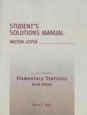 book cover of Elementary Statistics:Elementary Statistics Student's Solutions Manual by Mario F. Triola